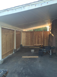 a wood fence
